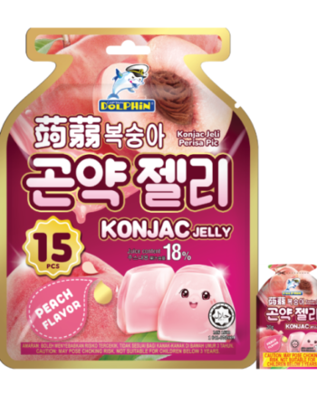 Captain Dolphin Konjac jelly Peach 20g x 15’s