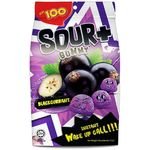 Lot 100 Sour+ Blackcurrant Gummies 100g